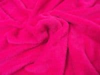 Double Sided Supersoft Cuddlesoft Velboa Fabric Material - CERISE